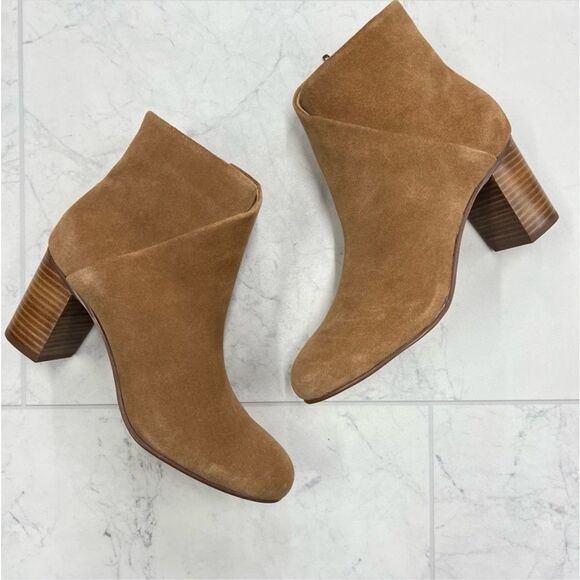 Soludos Midheel Venetian Booties In Tan - Picture 4 of 5